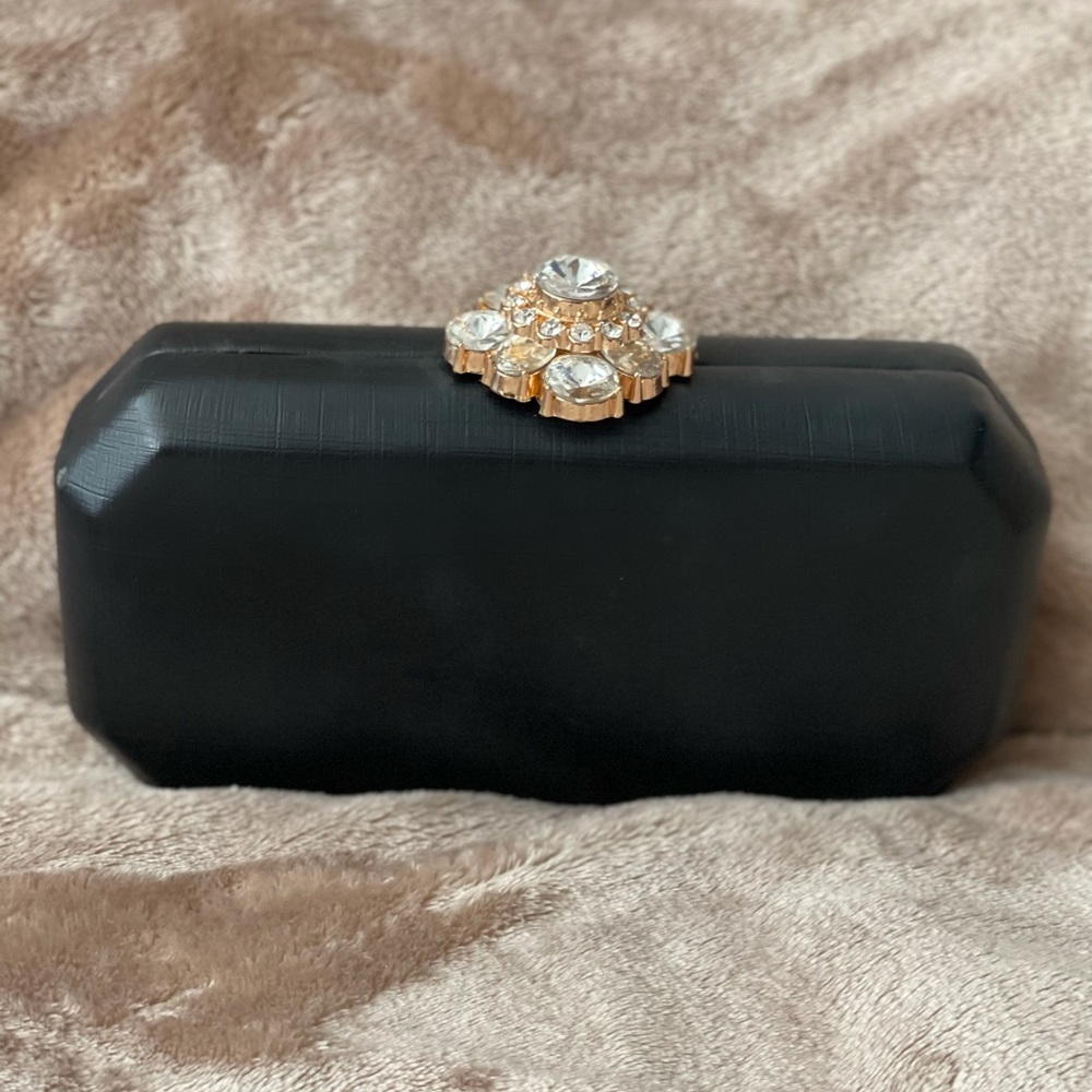 Gianni Bini Bling Black Clutch